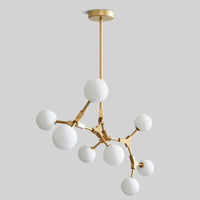 Suspension Verre Laiteux Nordique Chic