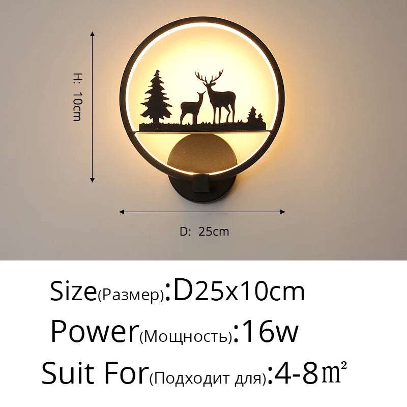 Applique nordique LED ronde : le mariage parfait pour petits et grands