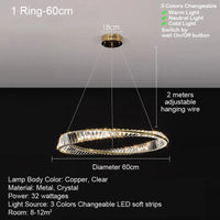 Lustre LED Cristal Luxe Moderne Design