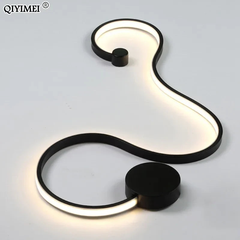 Applique murale design en acrylique et fer LED pour une décoration tendance
