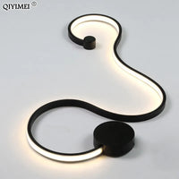 Applique murale design en acrylique et fer LED pour une décoration tendance
