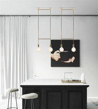 Lustre Nordique Or Moderne pour Décoration de Noël et Luminaires Maison