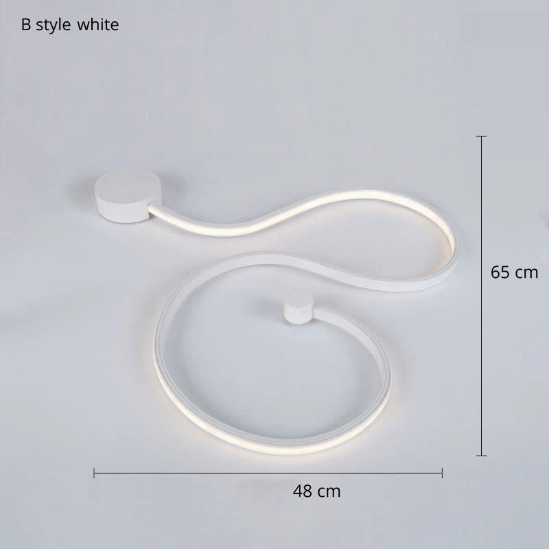 Applique murale design en acrylique et fer LED pour une décoration tendance