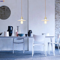 Suspension LED Cuivre Verre nordique moderniste