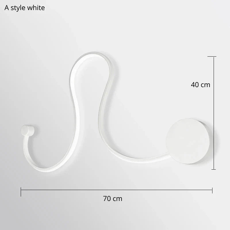 Applique murale design en acrylique et fer LED pour une décoration tendance