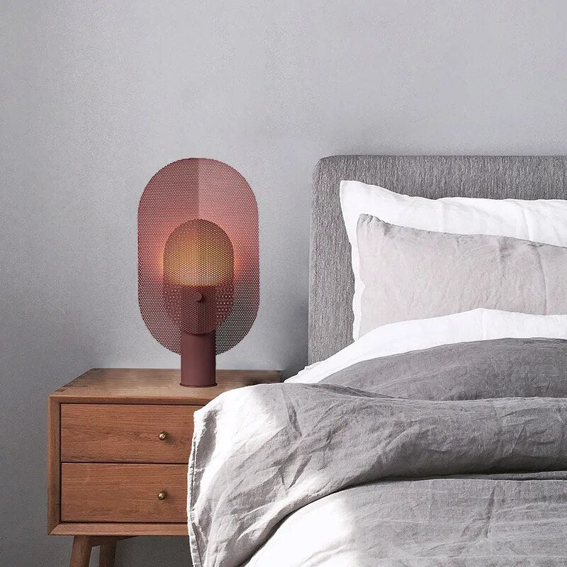 Lampe de table nordique minimaliste en fer forgé