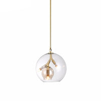 Suspension LED industrielle Kiria Glass
