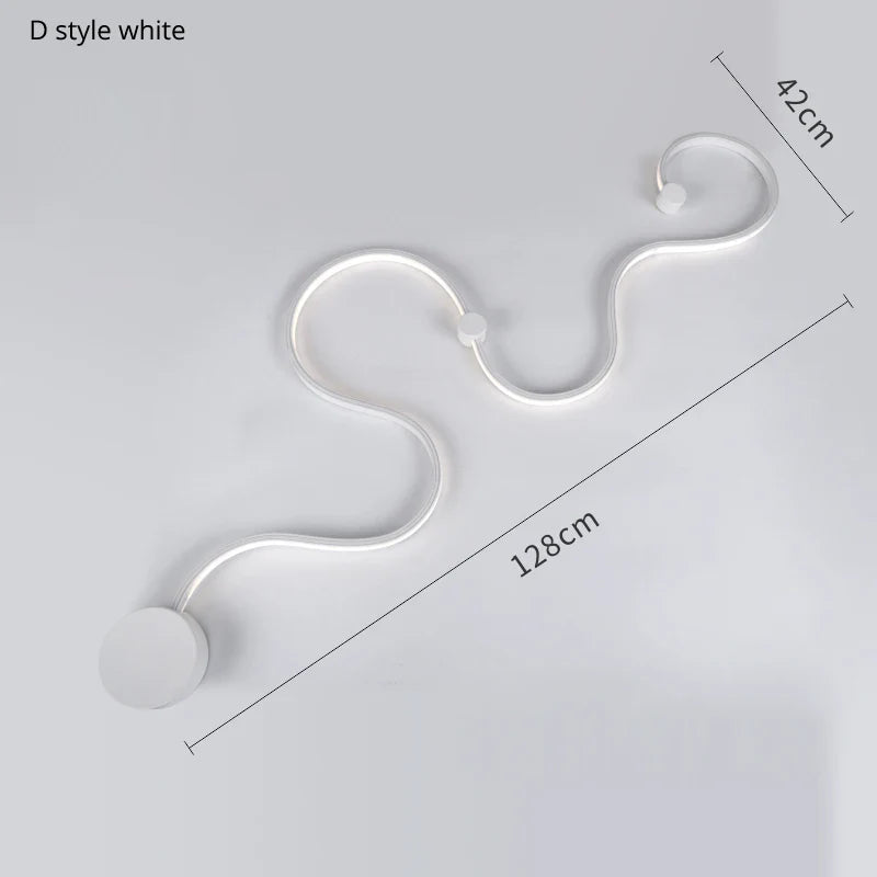 Applique murale design en acrylique et fer LED pour une décoration tendance