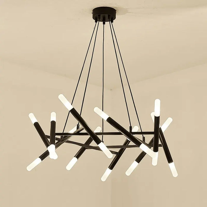 Lustre postmoderne Art créatif avec éclairage LED nordique rétro pour la cuisine, le salon et les restaurants