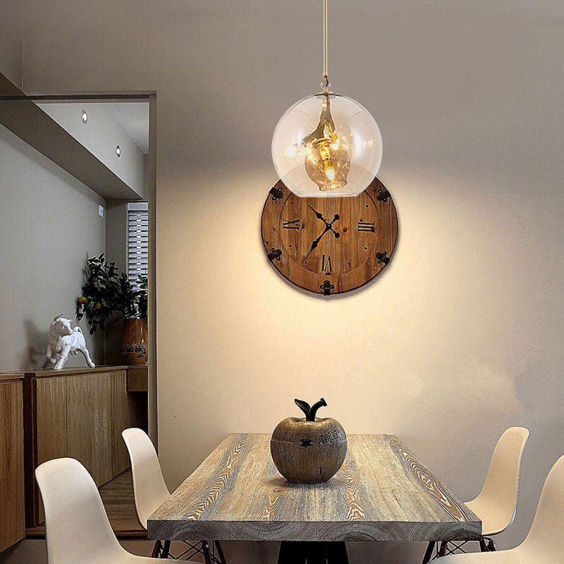 Suspension LED industrielle Kiria Glass