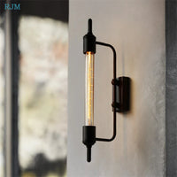 Applique Murale Tube Vapeur Vintage Noir
