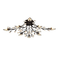 Plafonnier LED Floral en Cristal