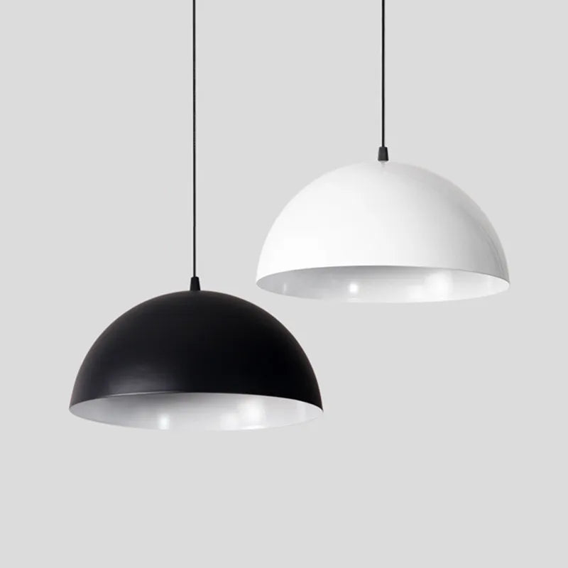 Suspension nordique demi-cercle pour bar et restaurant - Style minimaliste nordique
