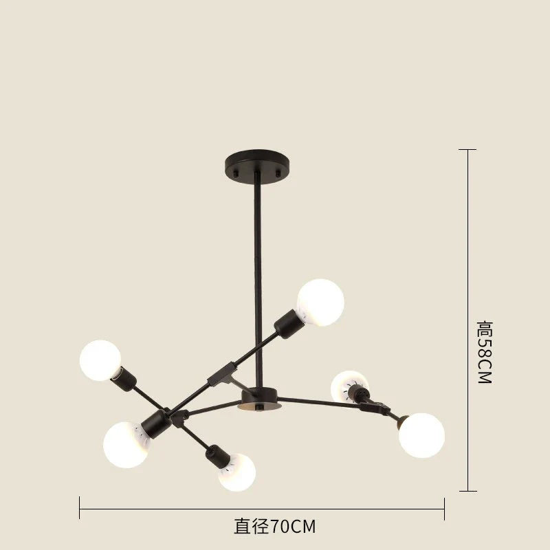 Lustre Vintage Nordique Moderne pour Restaurants Eclatants
