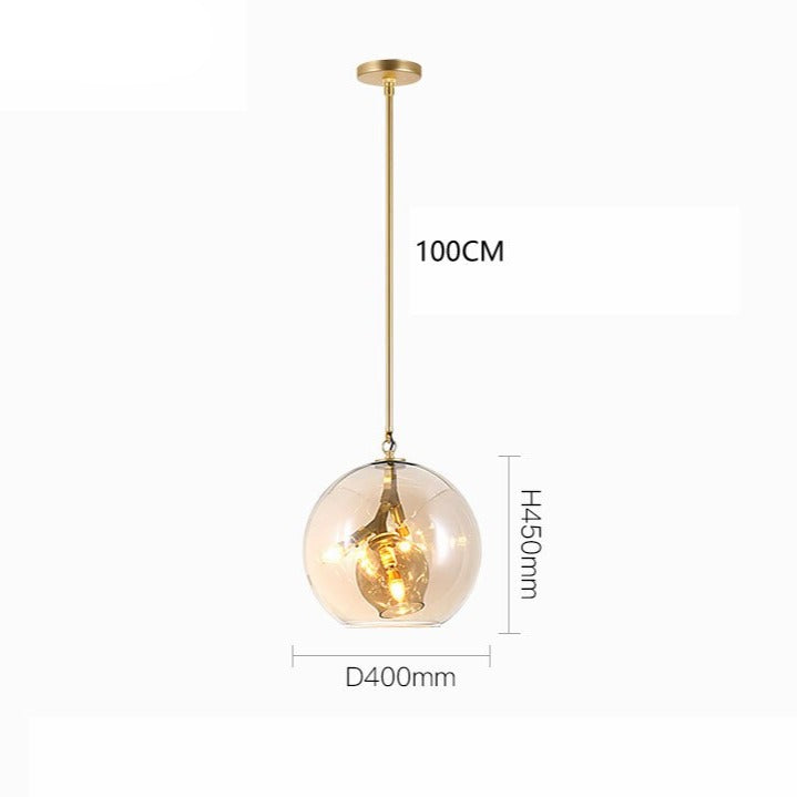 Suspension LED industrielle Kiria Glass
