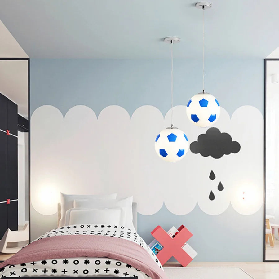 Suspension E27 Basketball Glass Ball Lights