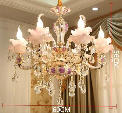 Lustre en cristal en alliage de zinc - Collection Élégance Européenne