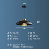 Suspension luminaire en fer style industriel vintage modernisé