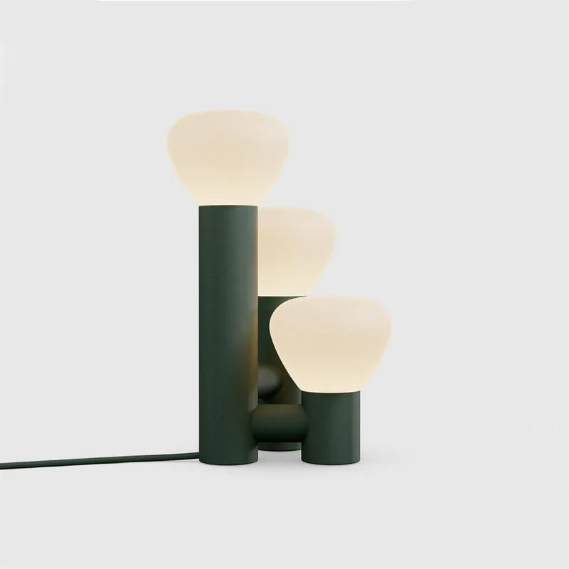 Lampe de Table Nordique Design LED en Fer et Verre