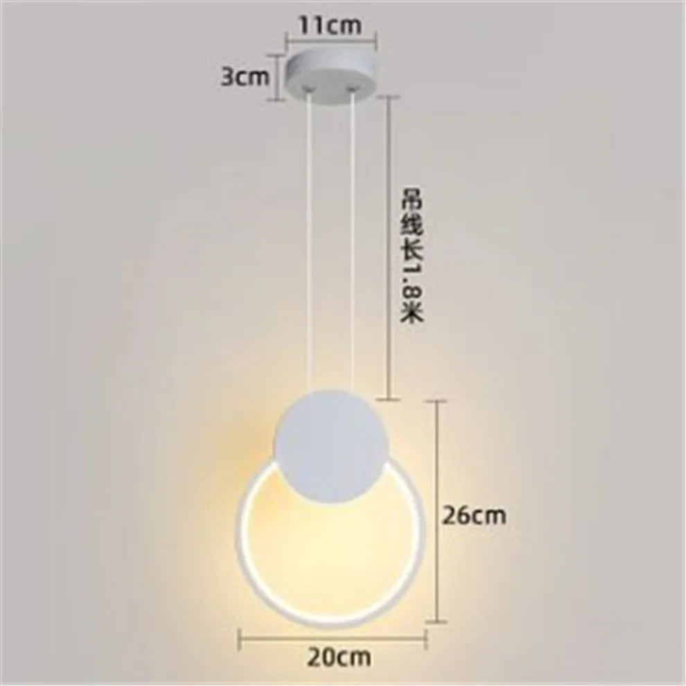 Suspension LED Carré Géométrique Nordique Métal 2020