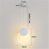 Suspension LED Carré Géométrique Nordique Métal 2020