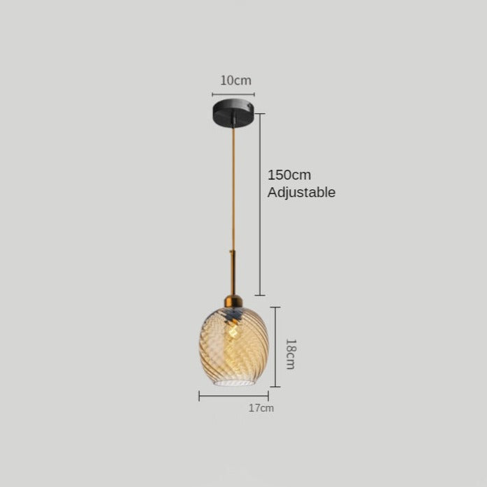 Suspension LED Alvaro Glass