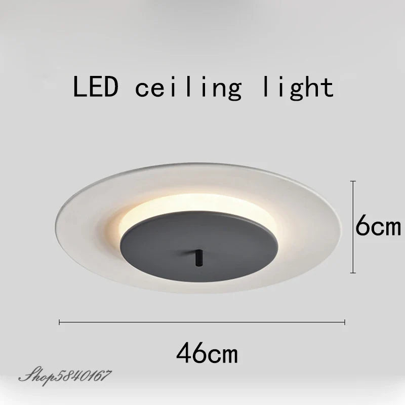 Plafonnier LED Premium à Disque Unique avec Système de Suspension