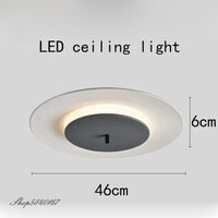 Plafonnier LED Premium à Disque Unique avec Système de Suspension