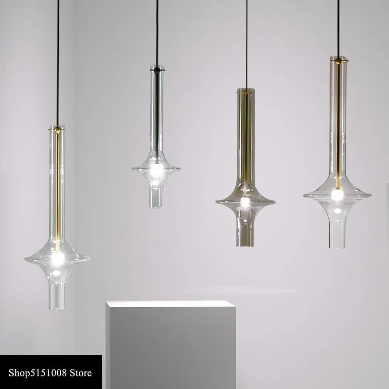 Suspensions contemporaines en verre de luxe nordique