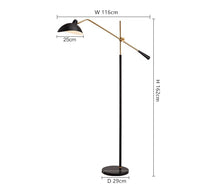Lampadaire Clizia : Style Industriel et socle en Marbre