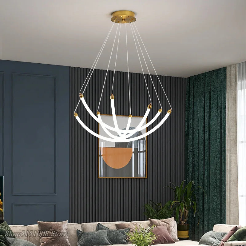 Lustre nordique Art Design LED Décor À La Maison - Collection Exclusive Brilliance
