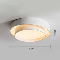 Plafonnier LED Double Abat-jour Arrondi Isaiah