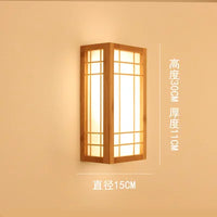 Applique murale LED en bambou naturel pour hôtel de luxe