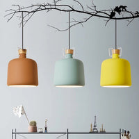 Suspension Abner: Style industriel coloré