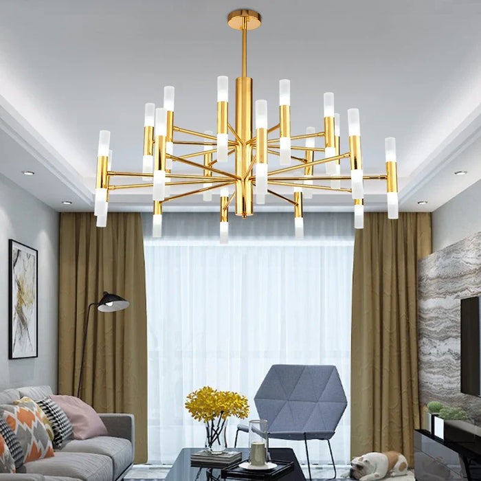 Lustre de luxe suspendu : design moderne et artistique