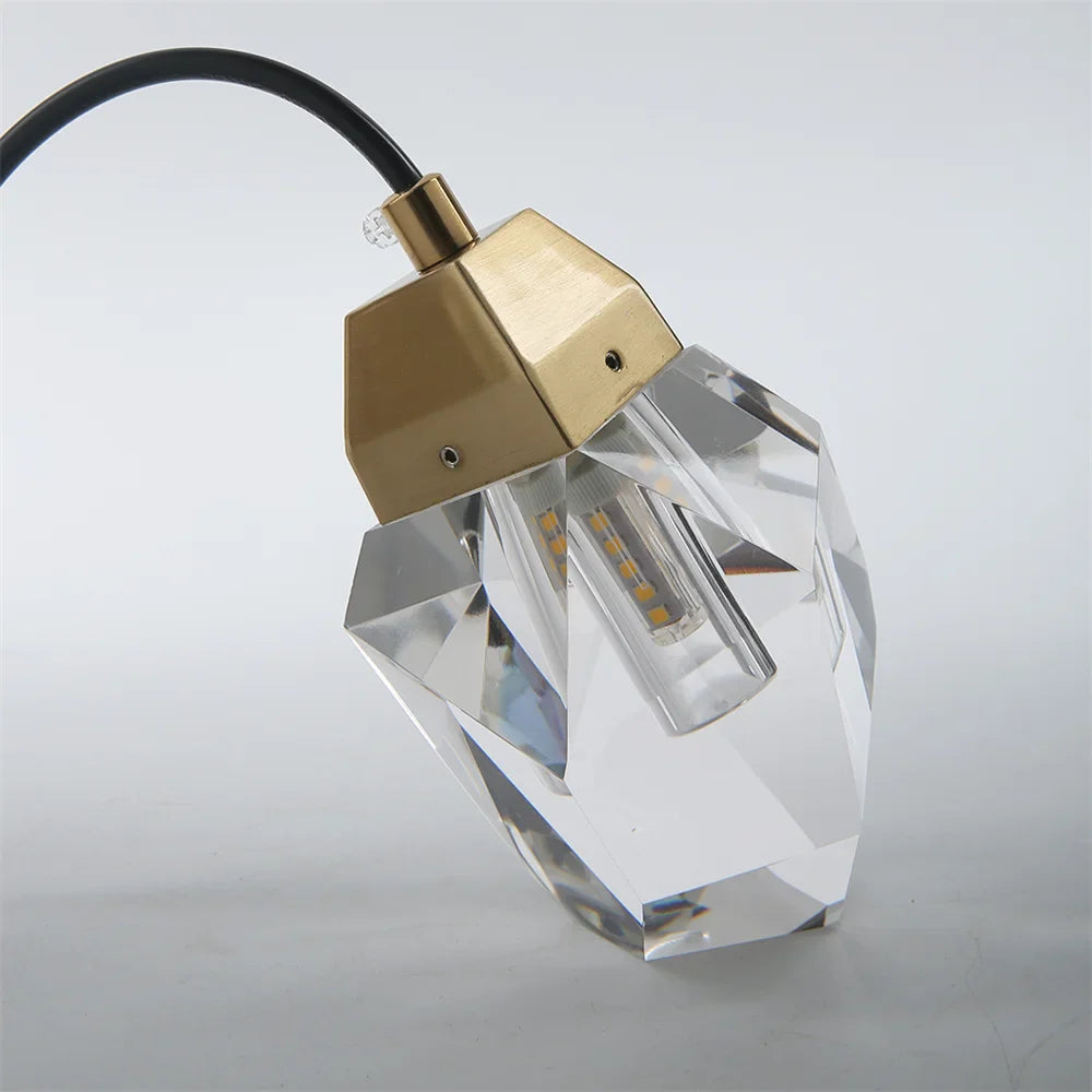 Applique Murale LED Nordique Diamant en Cristal