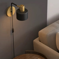 Applique murale LED Noir & Laiton Aveiro