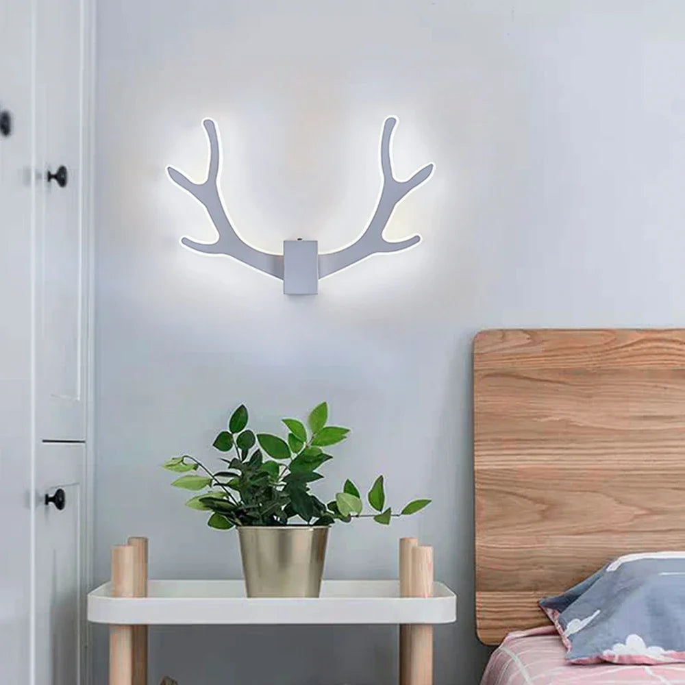 Lustre LED Bois Blanc Intérieur