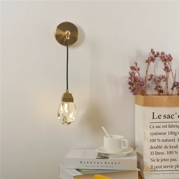 Applique Murale LED Nordique Diamant en Cristal
