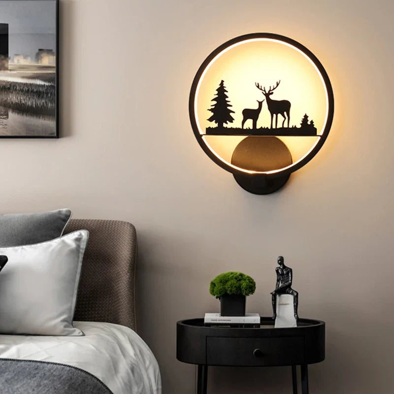 Applique nordique LED ronde : le mariage parfait pour petits et grands