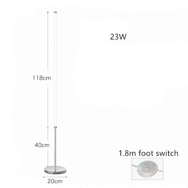 Floory - Lampadaire LED Doré