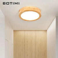 Plafonnier japonais en bois naturel