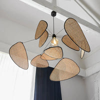Lustre Créatif en Rotin Bambou Osier Design Handmade