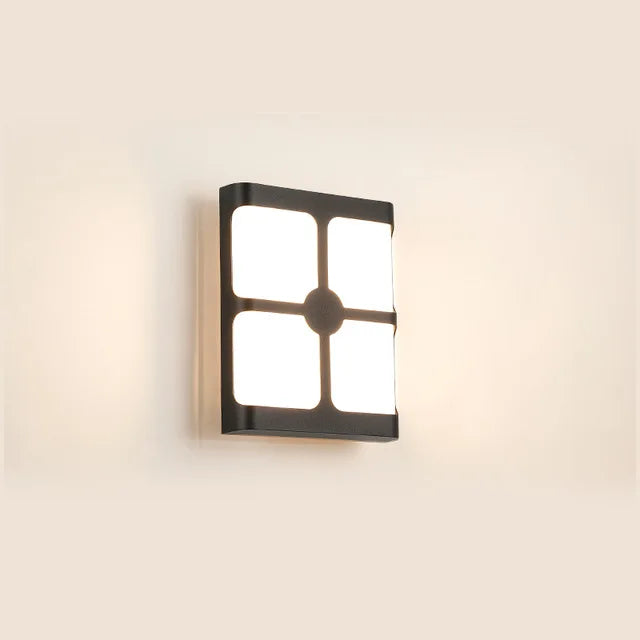 Applique Murale LED Extérieur Moderne en Plastique Étanche