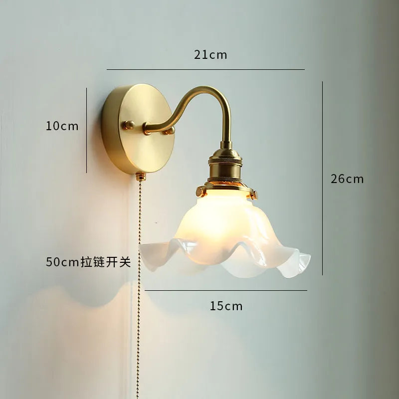 Applique Murale LED Moderne avec Chaîne et Interrupteur