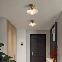 Plafonnier Nordique Cuivre LED - Luminaires avec Interrupteur pour Chambre, Salon et Escalier.