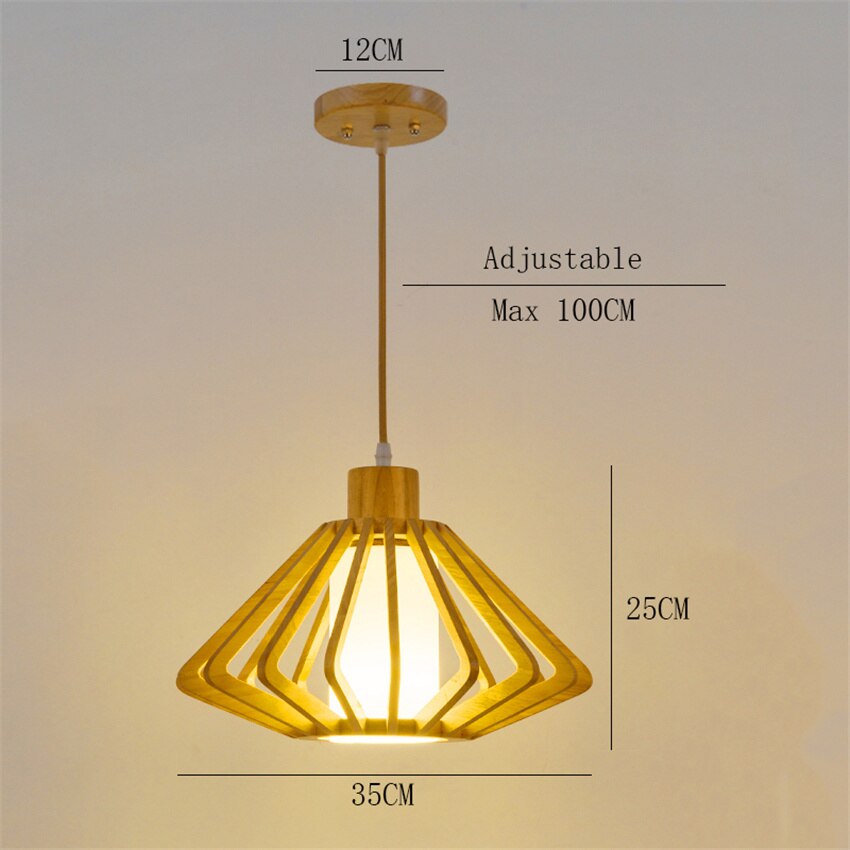 Suspension Alfa - Design bois moderne