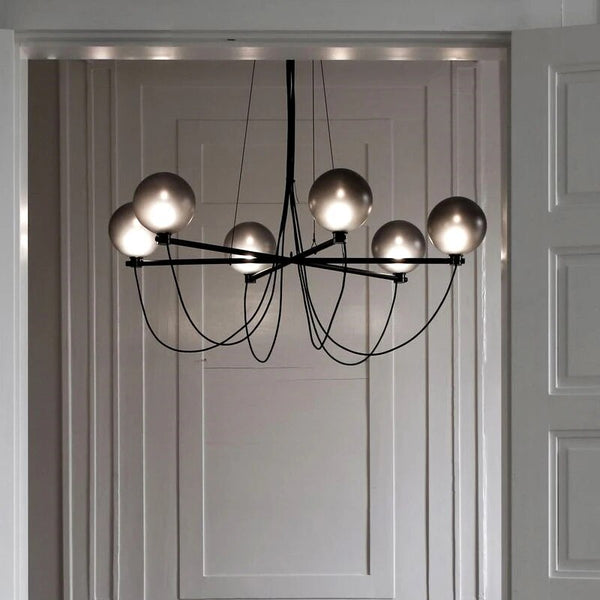 Lustre en verre pour villa duplex et magasin de vêtements