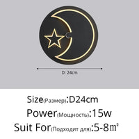 Applique murale post-éclipse solaire nordique moderne minimaliste