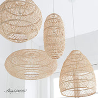 Suspension Vintage en Rotin